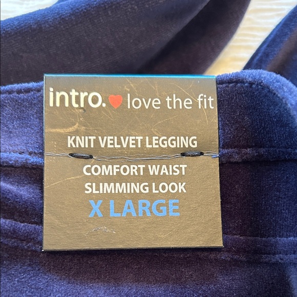 NWT Velvet Leggings navy blue size XL - Picture 10 of 10